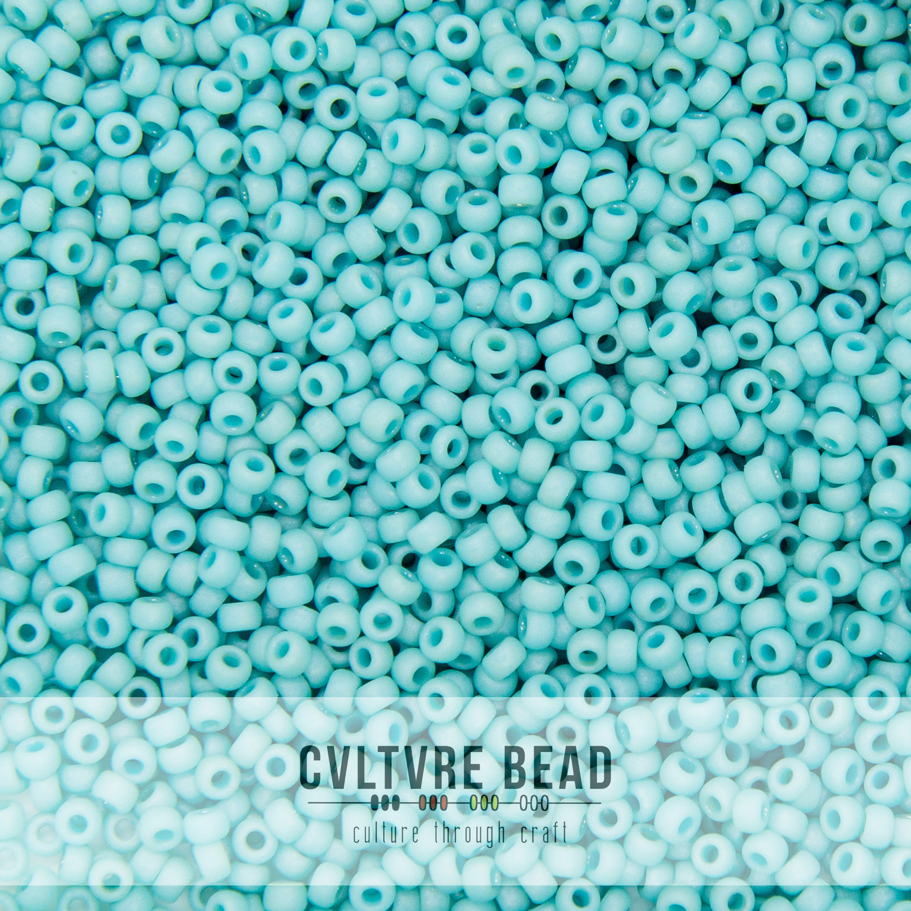 11/0 Fancy Frosted Pale Seafoam Blue - 23g - Miyuki Seed Bead